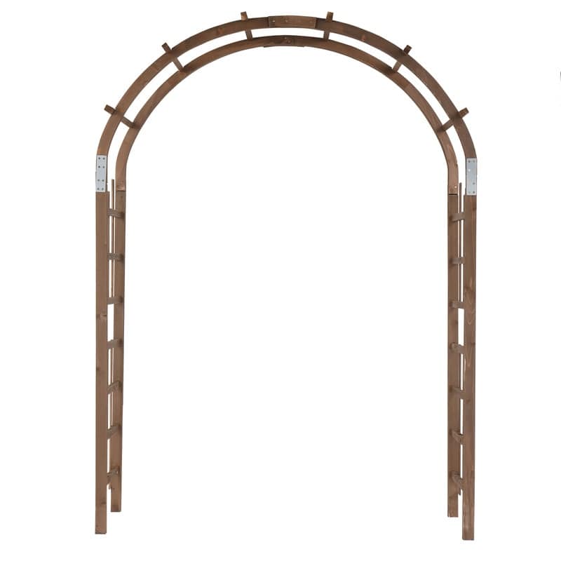 Brown Solid Wood Garden Arches Arbor