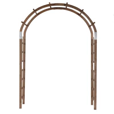 Brown Solid Wood Garden Arches Arbor