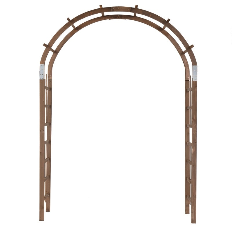 Brown Solid Wood Garden Arches Arbor