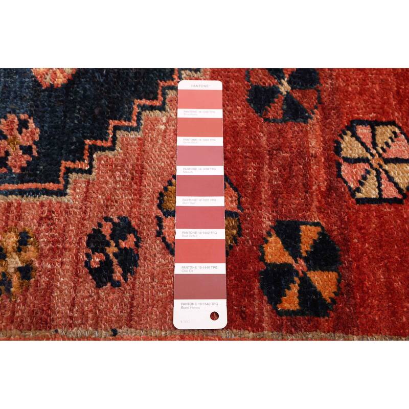 ECARPETGALLERY Hand-knotted Konya Anatolian Dark Copper Wool Rug - 3'11 x 6'5