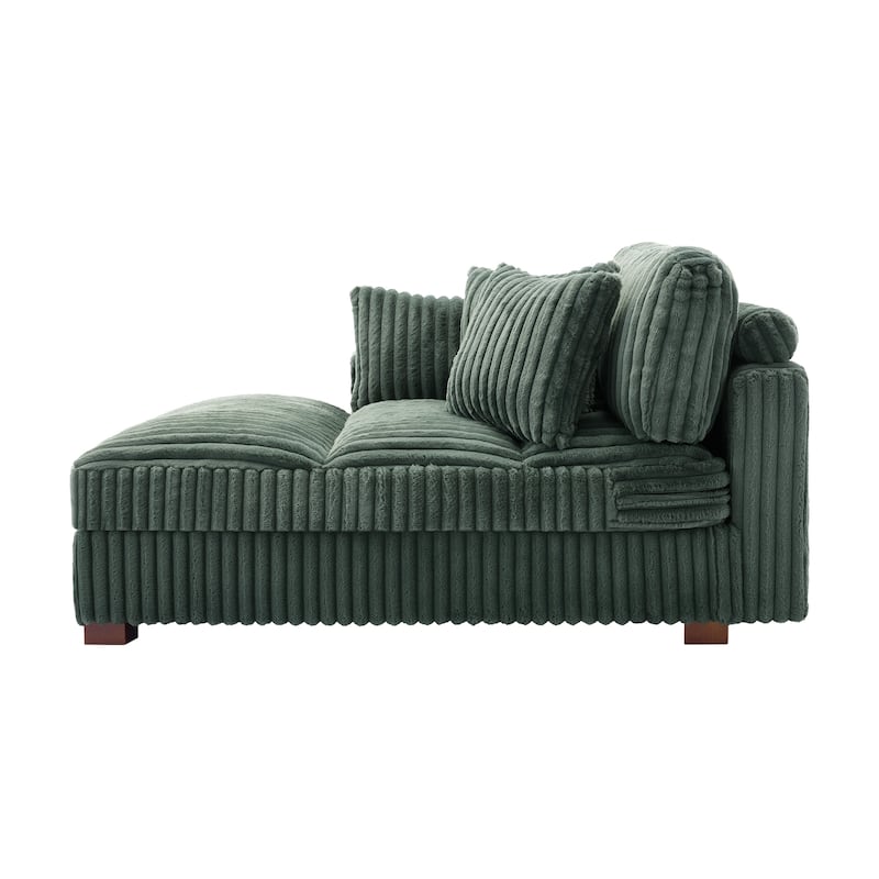 Modern Indoor Chaise Lounge Couch with Pillows