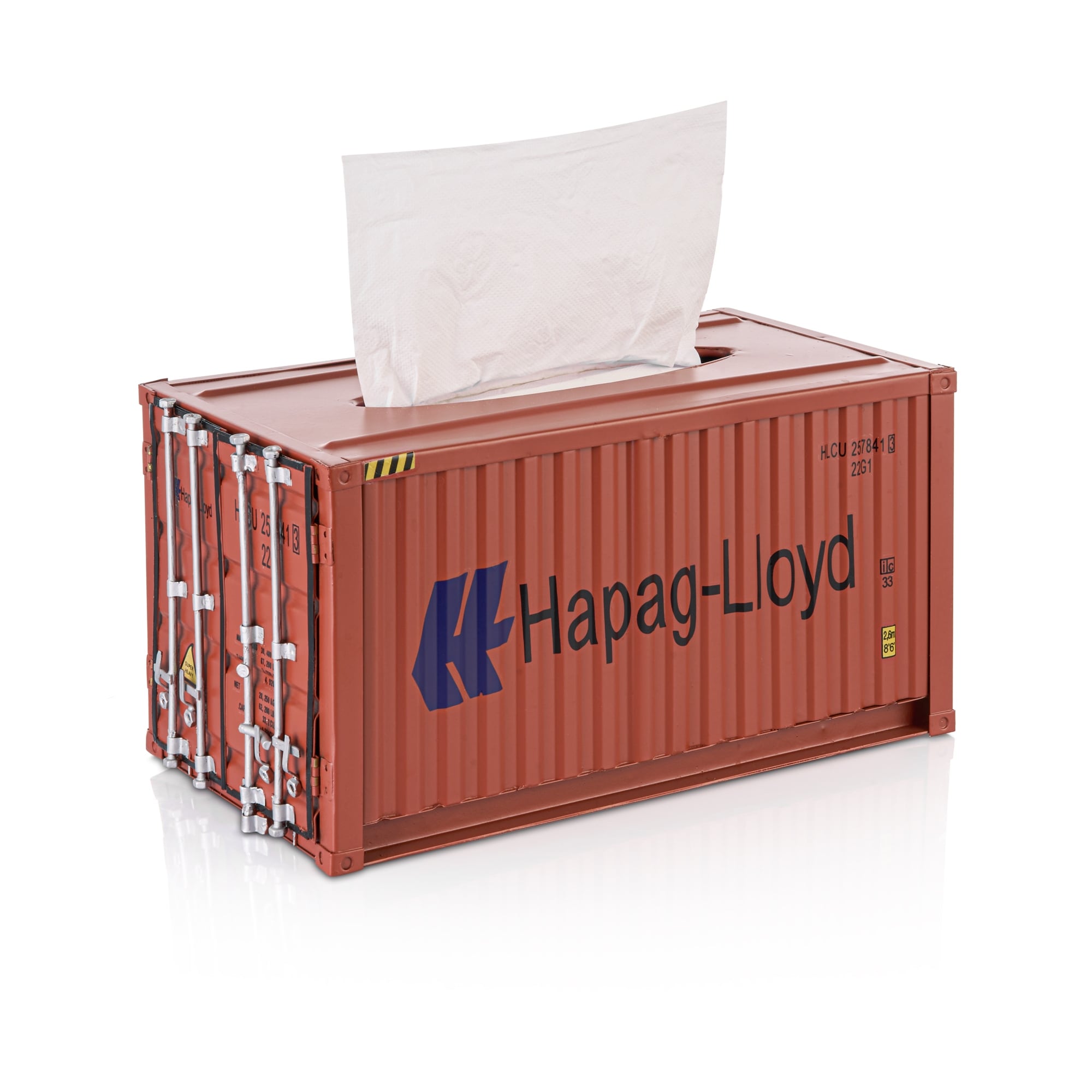Metal Shipping Container Tissue Box Cover - Overstock - 39886288