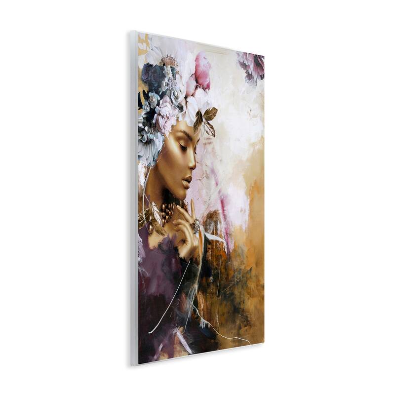 Stupell Elegant Woman & Florals Wall Plaque Art Design By Design Fabrikken