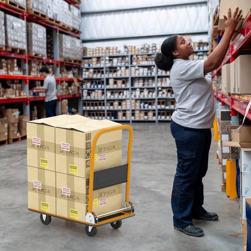 Costway 330lbs Platform Cart Dolly Foldable Moving Warehouse Push Hand - See Details
