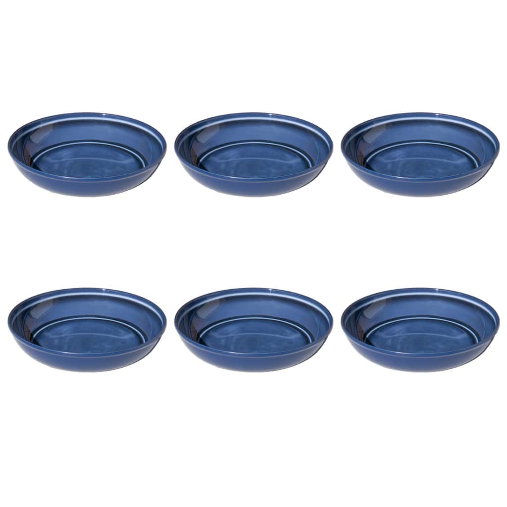 Abode Homewares Madison NewWave Melamine Low Bowl - Blue - 8.8" - Set of 6