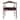 Wooden Farmhouse Dining Chair | PU Leather Cushion Seat | Modern Accent Kennedy Armchair for Kitchen Dining Room or Office