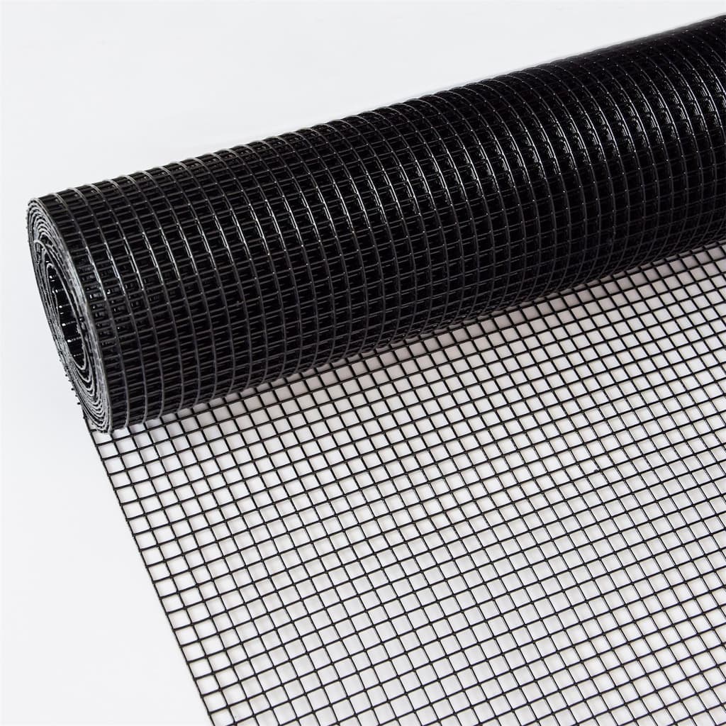 48" x 100 ft Black Welded Wire Mesh Roll for Heavy-Duty Fencing and Enclosures