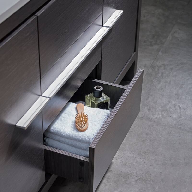 Solid Wood Bathroom Vanity with Mirror Medicine Cabinet