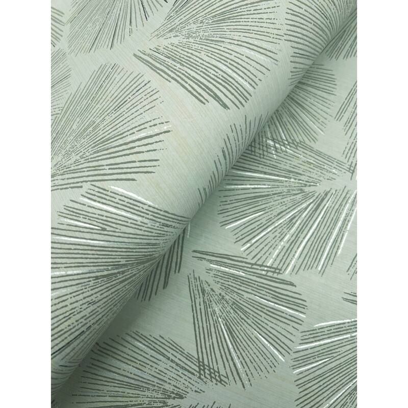 Saintes Elora Leaf 27 In W X 27 Ft L Wallpaper