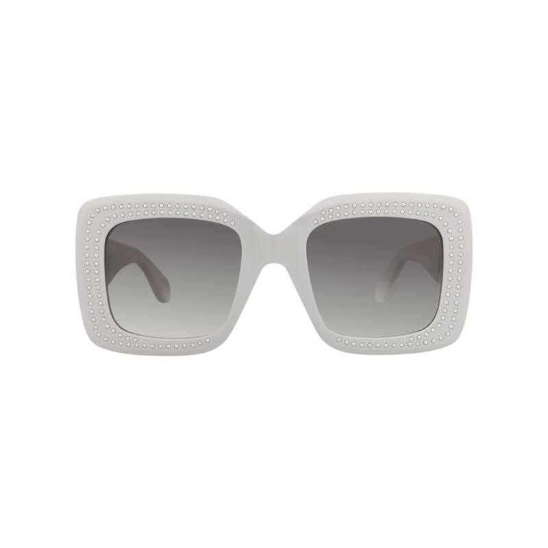 Alaia Square-Frame Recycled Acetate Sunglasses - Grey Grey Grey - Grey - Grey Lens