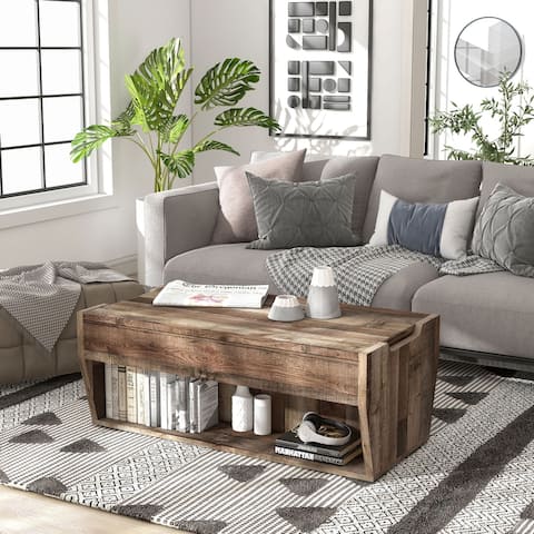 Furniture of America Rere Rustic Lift-top Wood Coffee Table