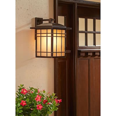 Hillcrest 1-Light Outdoor Wall Lantern in Imperial Bronze