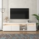 TV Stands for TVs up to 80'' Modern Design LED Light with Glass Shelves ...