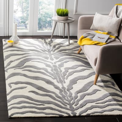 SAFAVIEH Handmade Cambridge Salina Animal Print Wool Rug