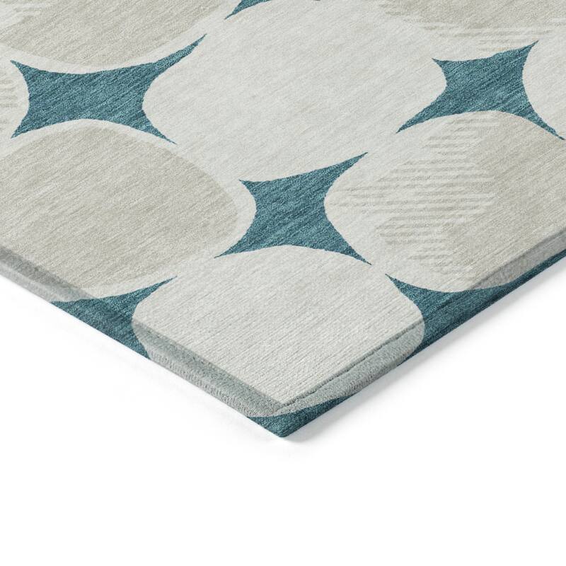 Machine Washable Indoor/ Outdoor Chantille Puffy Modern Rug