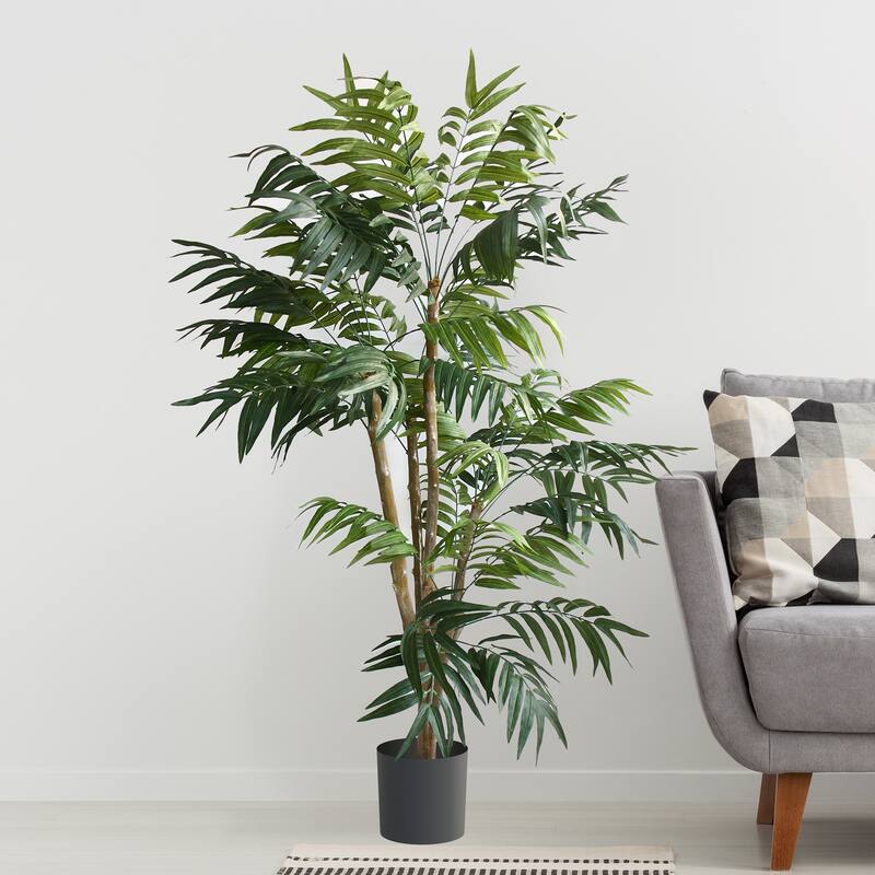 5 Foot Artificial Tropical Potted Palm Tree