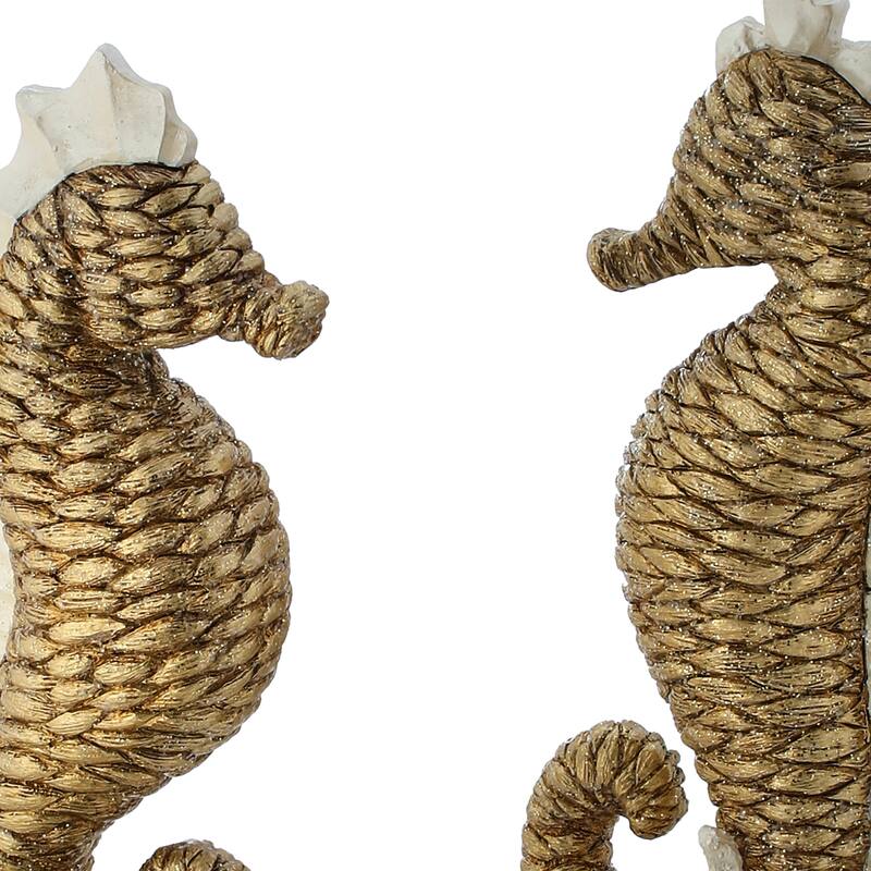 10.5" Resin Seahorse Set of 2