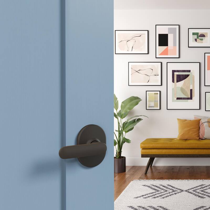 Schlage F10-DAV-RMN Davlin Passage Door Lever Set with Decorative