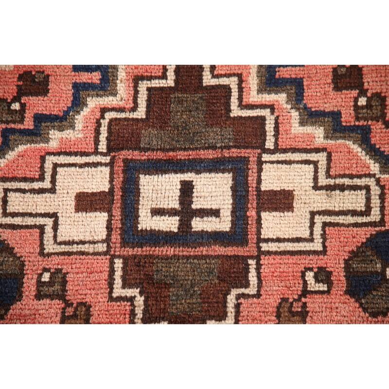 Tribal Bakhtiari Persian Vintage Area Rug Handmade Wool Carpet - 3'3"x 4'8"