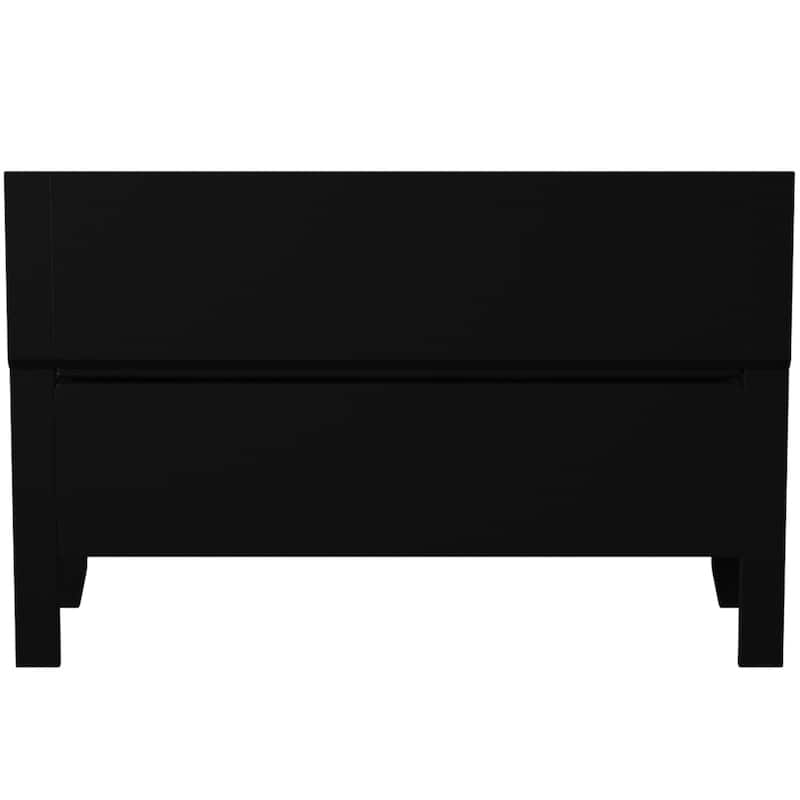 Padded Storage Bench - 44.5" - Black