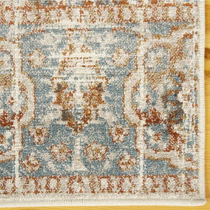 Superior Bodhi Vintage Floral Classic Medallion Indoor Area Rug or Runner