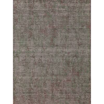All-Over Abstract Modern Area Rug Hand-Knotted Wool Carpet - 8'2"x 9'10"