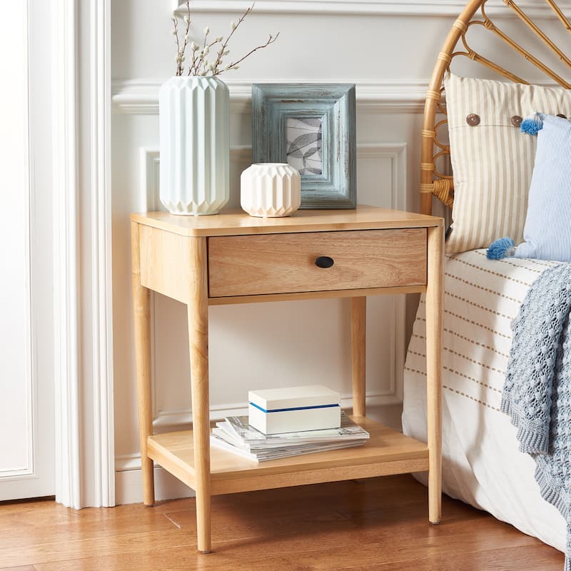 SAFAVIEH Destany 1-Drawer Nightstand - Natural
