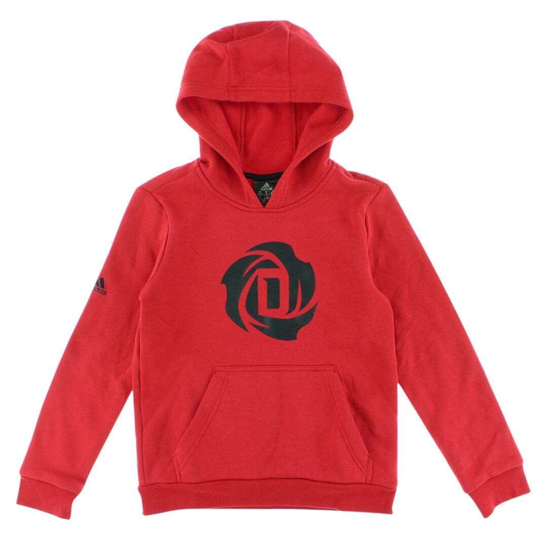 Shop Adidas Boys D Rose Logo Hoodie Red Red Black S Overstock 22694164
