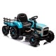preview thumbnail 82 of 118, Luxury Electric Ride-On Tractor Toy for Children with Remote Control, Trailer, and LED Lights - 3-6 Years