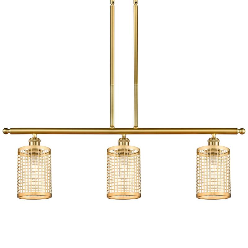 Innovations Lighting 516-3I-10-36 Nestbrook Linear Nestbrook 3 Light - Satin Gold