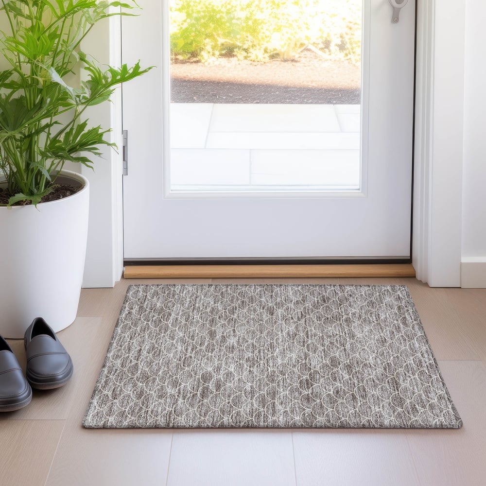 Premium Washable Super Soft Geo Scallops Mayfield Rug