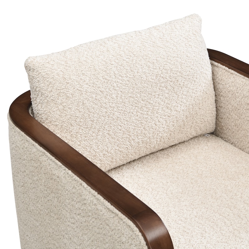 Christopher Knight Home Kest Rubberwood Fabric Dining Chair with Oversized Upholstered Comfort