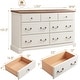 preview thumbnail 21 of 23, Vintage 7 Drawers Wood Dresser Chests, Rustic Dressers Chset Organizer