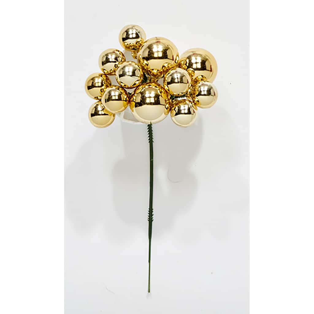 Mixed Ball x 12 Pick, Gold, Set of 12 - 7"