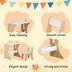 preview thumbnail 6 of 5, Kids Table Set with One Chair, Multifunctional Wooden Children Study Table