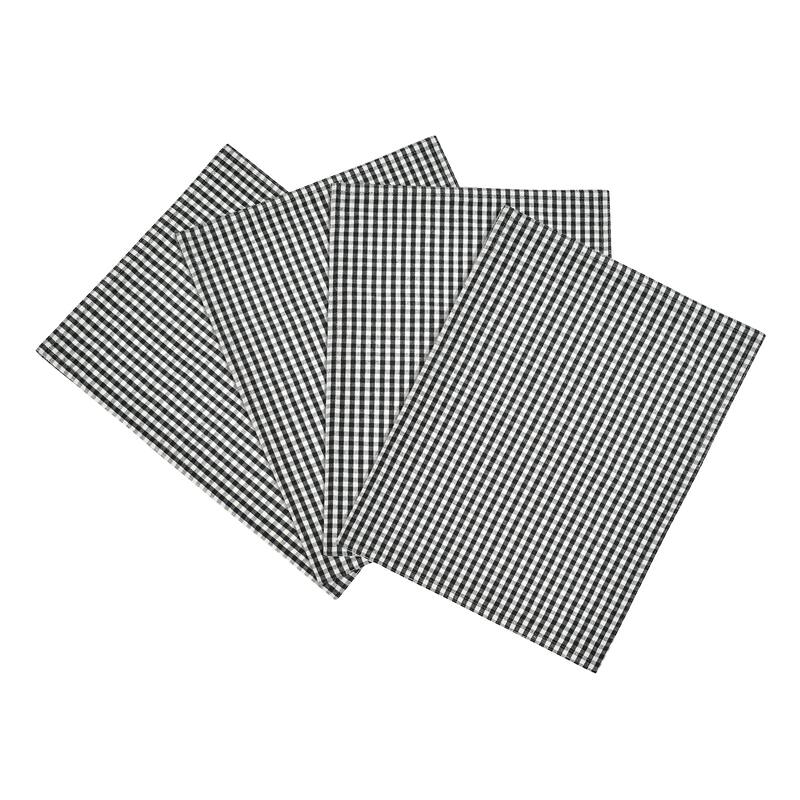 Lush Decor Gingham Check Yarn Dyed Placemat (Set of 4) - 14" x 19"