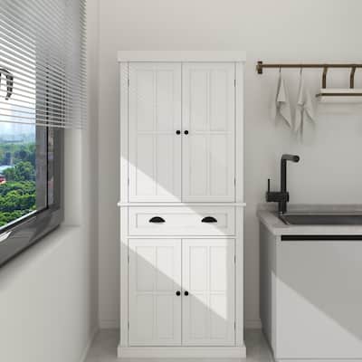 71" Kitchen Pantry Storage Cabinet