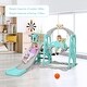 preview thumbnail 2 of 21, Costway 4-in-1 Toddler Climber and Swing Set w/ Basketball Hoop & Ball