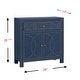 preview thumbnail 6 of 5, SEI Furniture Belize Navy 2-door Storage Cabinet