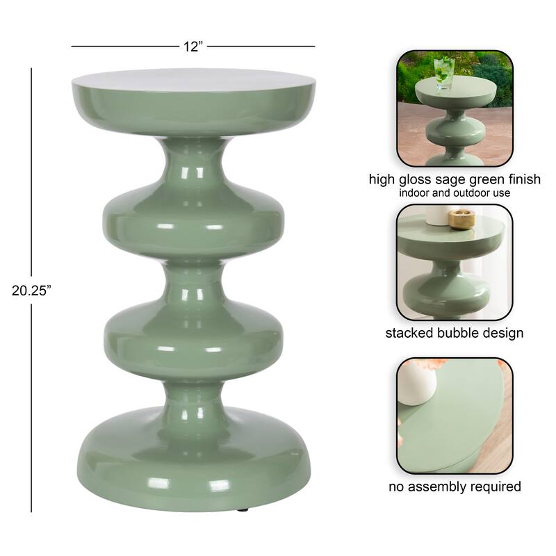 Kate and Laurel Fondi Metal Side Table