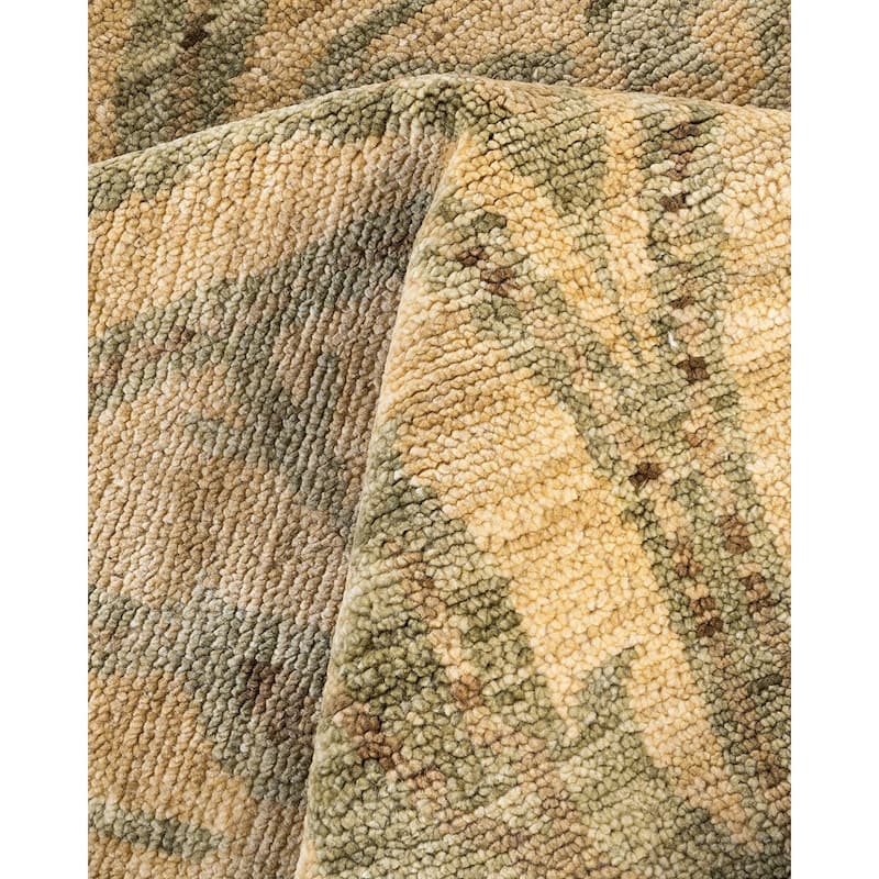 Oushak One-of-a-Kind Handmade Area Rug, Yellow - 8' 2" x 10' 3"