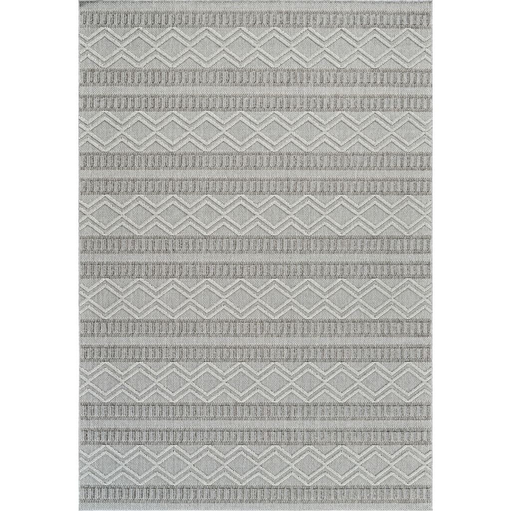 Altofi Stripe Weather Resistant Current & Stylish Outdoor Rug
