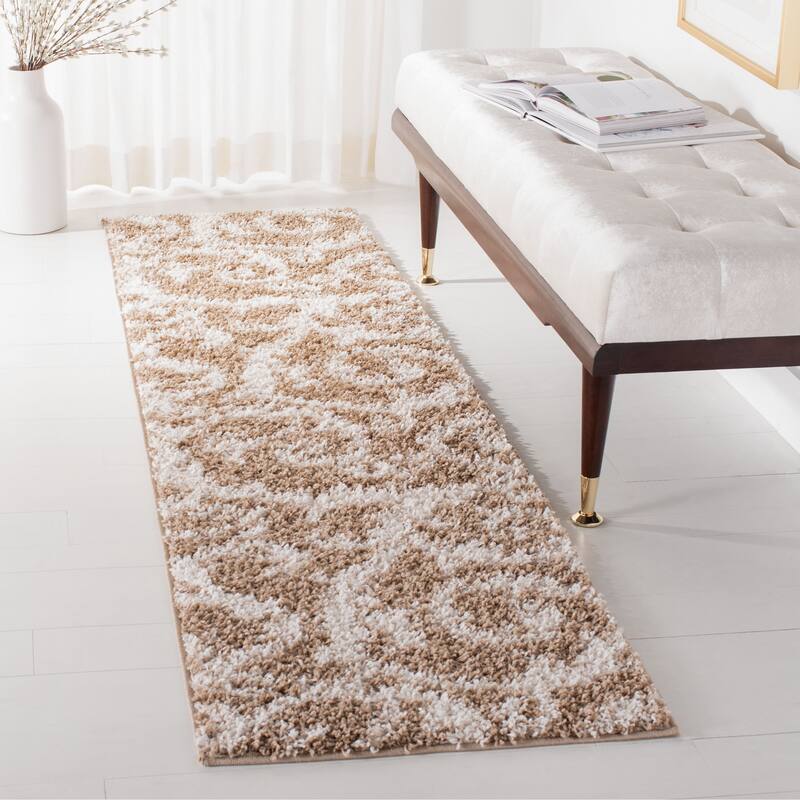 SAFAVIEH New Nadine Shag Grozda Scroll Rug