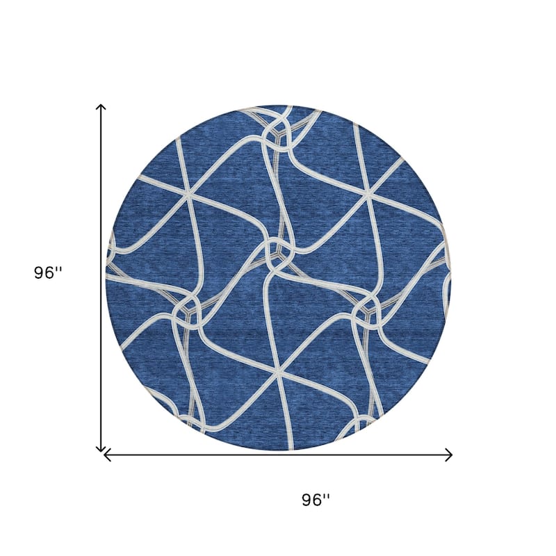 HomeRoots Geometric Contemporary Rectangle Outdoor Rug