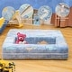preview thumbnail 10 of 30, Grondin Kids Modular Loveseat with Ottoman, Convertible Sofa Bed with Sherpa Upholstered and Density Sponge Padding
