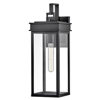 Lark 82064 Cole 19" 1 Light Tall Outdoor Wall Sconce with Clear Glass