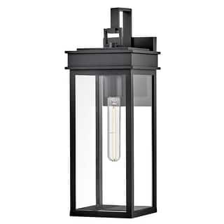 Lark 82064 Cole 19" 1 Light Tall Outdoor Wall Sconce with Clear Glass