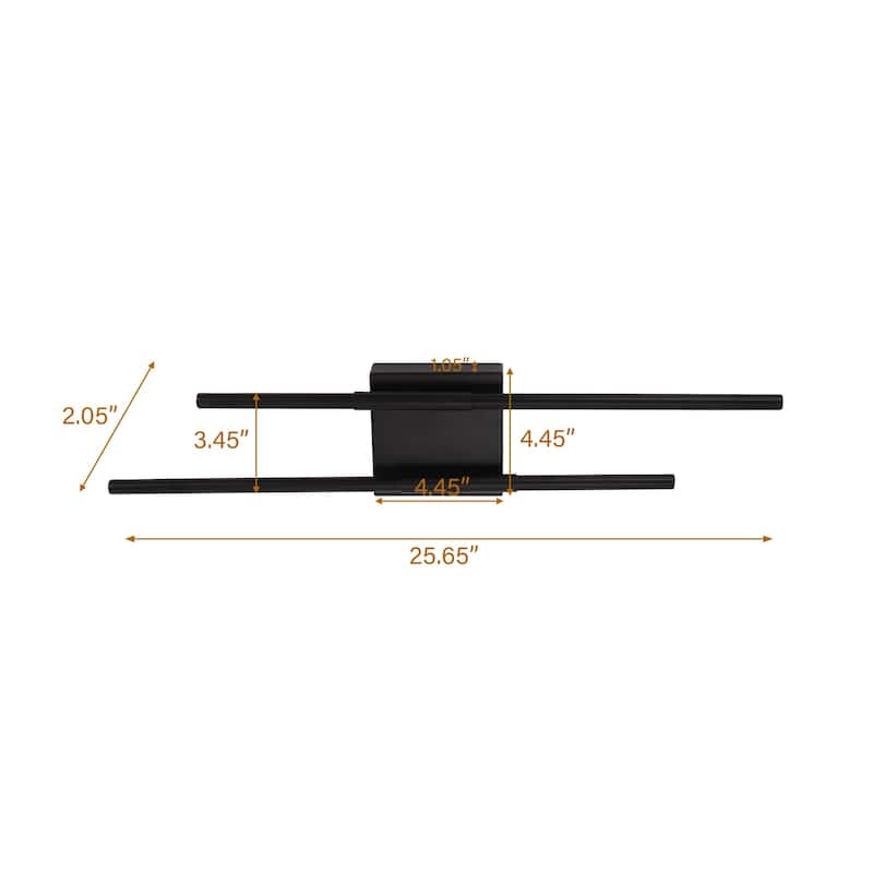25'' Bathroom Vanity Light LED Fixtures Over Mirror Wall Sconce