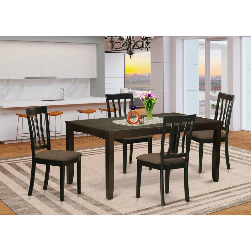 Dining Table Set with Chairs - Old World Charm Kitchen Table & Dining Room Seating