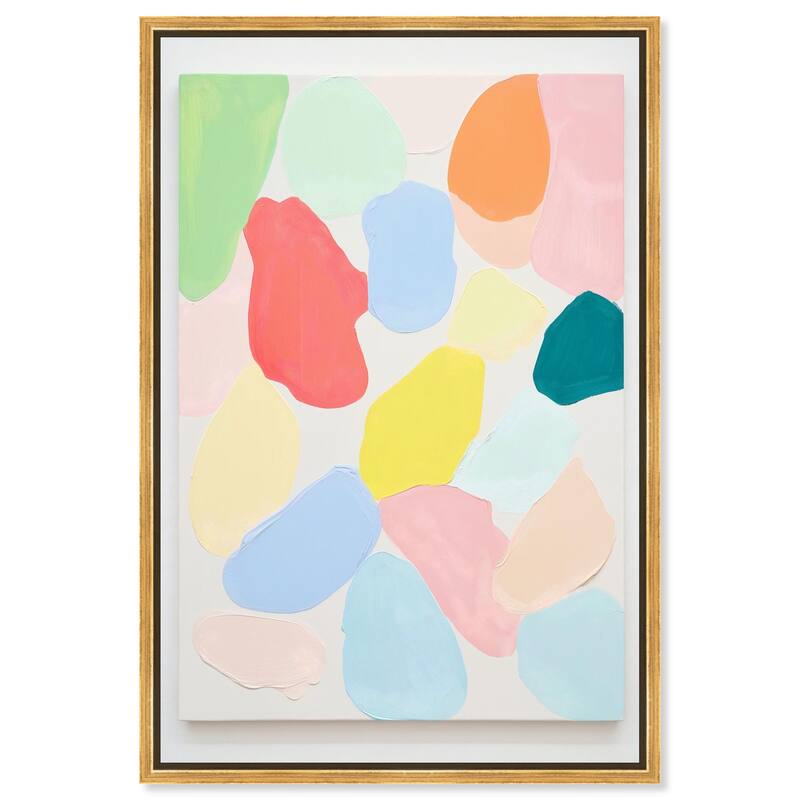 Sorbet Smudges II Canvas by Art Remedy - 30" x 45" - Gold